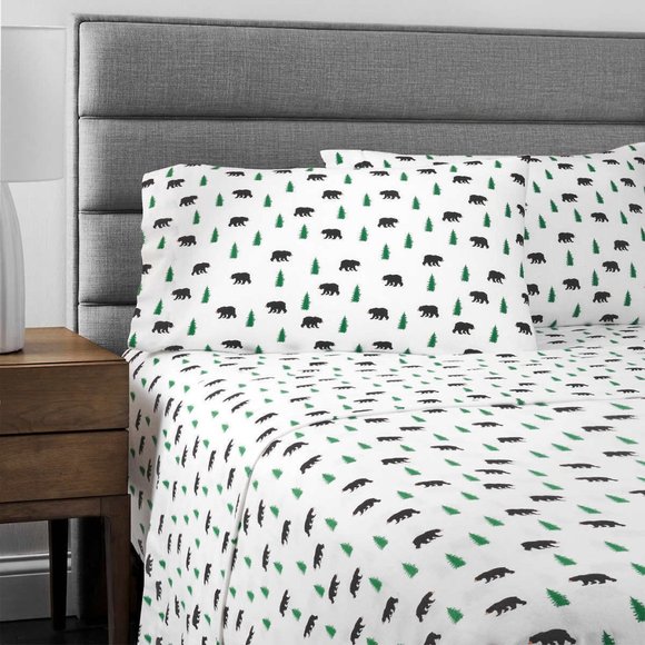 Portuguese Flannel 4-piece Sheet Set - Full Size - Picture 2 of 3